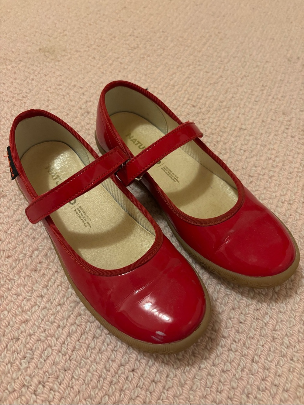 Naturino Red Patent Mary Jane Kids Dress Shoes